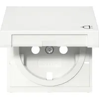 Giersiepen Gira 492227 Abdeckung SCHUKO-Steckdose Klappdeckel System 55 reinweiß