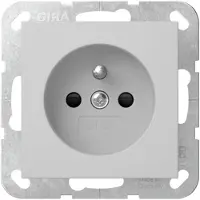 Gira Steckd. Erdstift + SP System 55 Grau m 4485015