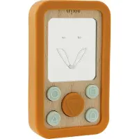 Trixie Holz Baby Telefon mit Silikon - sensorisches Spielzeug Mr. Fox