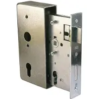 Generique Schlosskasten DIN links / rechts Mass A185xB90xC55xE30 mm Dornmass 55 mm