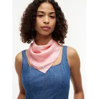 Tommy Hilfiger Modetuch "TOMMY SCRIPT SILK SQUARE" aus reiner Seide
