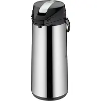 Alfi Pump-Isolierkanne, 3,0 l, Edelstahl, mit Glaseinsatz