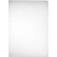 Herlitz Sichthülle, DIN A4, PP, transparent, 0,12 mm genarbt, seitlich und oben offen, mit Griffausstanzung