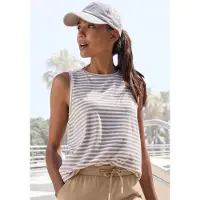 Elbsand Tanktop "Maavi" mit Streifenmuster" Tanktop mit Streifenmuster, Jerseytop, lockerer Passform, Streifentop