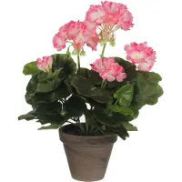 Mica Decorations Geranium Artificial Plant Rosa