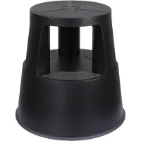 Wedo Rollhocker SuperStep aus Kunststoff schwarz / RAL9005