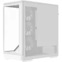 Aerocool P500A-WT, Midi Tower, PC, Weiß, ATX, micro ATX, Mini-ITX, SPCC, Gehärtetes Glas, Gaming