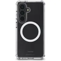 Hama Smartphone-Hülle "Handyhülle mit D3O-Technologie für Samsung Galaxy S26 FE", transparent, Hüllen, D3O-Technologie, Fallschutz bis 3,5 m, Magnetring, Qi2-kompatibel, Smartphone-Hülle
