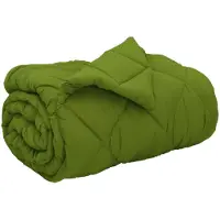 vidaXL Winterbettdecke 140 x 220 cm 450 g/m² Grün