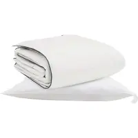vidaXL Winterbettdecke mit Kissen 2 Stk. Weiß Daunenfeder