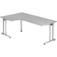 Hjh OFFICE PRO NANO 82 S - 200 x 120 Grau/Silber