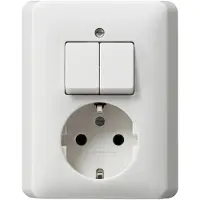 Gira Kombination Steckd/Schalt Standard 55 Serien UP