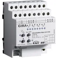 Gira Jalousieaktor 4fach 24VDC KNX/EIB REG 215400