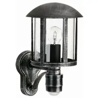 Albert 601836 Wandleuchte Typ Nr. 1836 - Farbe: schwarz-Silber, mit BWM für 1 x Lampe, E27