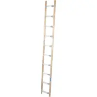 Krause STABILO DachLeiter Aluminium-Holz 1x10 Sprossen, 804211