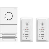 Gira 2407902 Audio System 2TN weiß Zweifamilienhaus Paket Audio