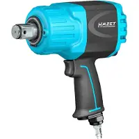 Hazet Twin Turbo Schlagschrauber 4100 Nm, 1 (25 mm) Vierkant massiv, Hochleistungs-Doppelhammer-Schlagwerk