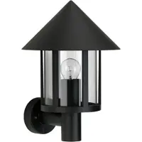 Albert Wano Höhe 37 cm schwarz 1-flammig zylinderförmig