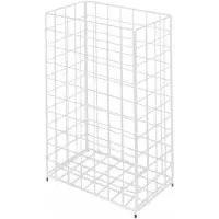 Cws Papierkorb, Abfallkorb aus Stahldraht, weiß rilsaniert, 60 l, Maße: 620 x 410 x 250 mm