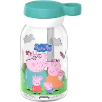 Mepal Campus Trinkflasche mit Trinkhalm 450 ml - Peppa Pig