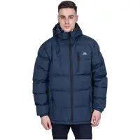Trespass Clip Mens Padded Casual Jacket Navy Blue XXXL