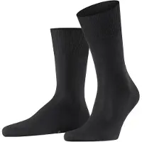 Falke Firenze Herren Socken, 45-46, Schwarz, Uni, Baumwolle
