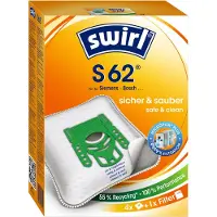 Swirl S 62, Staubbeutel, Weiß, 240 mm, 166 mm, 74 mm, 220 g
