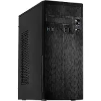 Inter-Tech IT-2812 Business, Midi Tower, PC, Schwarz, ATX, micro ATX, Mini-ITX, Heimbüro, 14 cm
