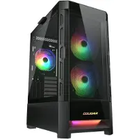 Cougar Midi-Tower-Gehäuse Airface, ARGB, Weiß, Midi Tower, PC, Weiß, ATX, CEB, EATX, micro ATX, Mini-ITX, Nylon, Multi