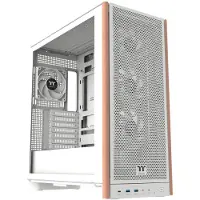 Thermaltake S370 WS Snow, Midi Tower, PC, Weiß, ATX, EATX, micro ATX, Mini-ITX, SPCC, Gehärtetes Glas, Gaming