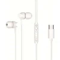 Conceptronic BRENDAN03W USB-C In-Ear-Headset, Kabelgebunden, Anrufe/Musik, 20 - 20000 Hz, 13 g, Kopfhörer, Weiß