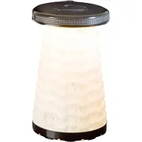 Wedo Teleskophocker SITTOGLOW, 3-stufige LED-Funktion, 10-stufig höhenverstellbar, Trageriemen, bis 130 kg, IPX4, B 262 x H 70-420 mm, rot