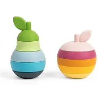 Bigjigs Lernspielzeug Soft Stack Apfel und Birne