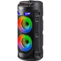 Defender CRASHBOOM Bluetooth-Lautsprecher 16 W mit Karaoke-Mikrofon, schwarz
