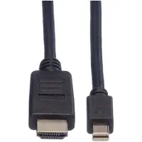 Roline MiniDP Cable MiniDP-HDTV. M/M. Black. 4.5m