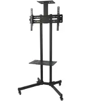 Macleans 32-55" Mobil TV Standfuß Ständer Rollwagen Halterung Trolley LED LCD Monitor