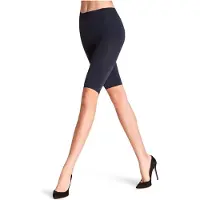 Falke Feinstrumpf-Kurzhose "Bike", Damen, Gr. S, blau (marine (6179)), Obermaterial: 93% Polyamid PA. 7% Elasthan EL., Strumpfhosen Feinstrumpf-Kurzhose
