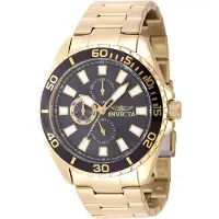 Invicta Pro Diver 47578 Herren uhr - Wasserdicht - Analog - Quarzuhrwerk - Edelstahl mit grauen zifferblat - 46mm