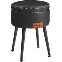 Vasagle Wohnzimmer-Hocker mit Stauraum schwarz