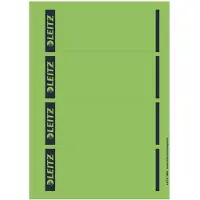 Leitz Rückenschilder kurz, PC-beschriftbar, Rückenbreite 80 mm, selbstklebend, 100 St., grün