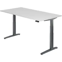 Hjh OFFICE PRO XBHM 2E GG - Weiß 200 x 100 elektrisch höhenverstellbar