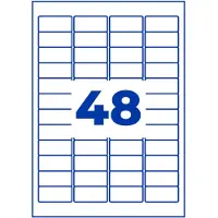 Avery Avery-Zweckform L7911-40 Etiketter 45.7 x 21.1 mm Polyetylenfolie Hvid 1920 stk Permanent Universelle etiketter