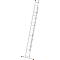 Hailo Anlegeleiter "S80 ProfiStep duo", Aluminium-Schiebeleiter 2-teilig 2x15 Sprossen