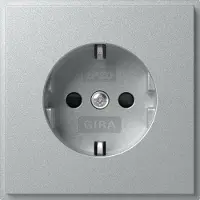 Gira SCHUKO-Steckd. SP (IP20) TX_44 F Alu 445365