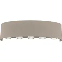 Paul Neuhaus LED Wandleuchte "CARLO", beige (sand), 10, H: 8cm, 1 Stk., Leuchten, IP54, Für Innen und Außen, Lichtstrahl nach oben und unten, LED Wandleuchte