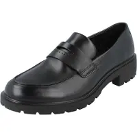 Ecco Metropole Vienna Damen Loafer schwarz Glattleder - Größe: 38