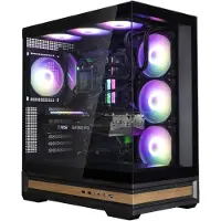 Zalman P40 NAMU BLACK, Midi Tower, PC, Schwarz, ATX, micro ATX, Mini-ITX, Kunststoff, Stahl, Gehärtetes Glas, Multi