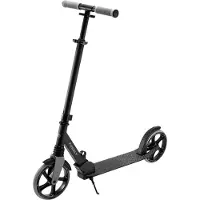 Kinderkraft FREELY Scooter Schwarz – klappbarer Cityroller für Kinder ab 5 Jahren & Erwachsene bis 100 kg, Schwarz
