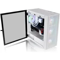 Thermaltake H570 TG ARGB, Midi Tower, PC, Weiß, ATX, EATX, micro ATX, Mini-ITX, SPCC, Gehärtetes Glas, Multi