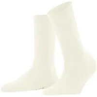 Falke Softmerino Damen Socken, 39-40, Weiß, Uni, Schurwolle